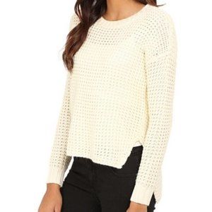 SAM EDELMAN “Ashlee” Cream Wool Knit Sweater